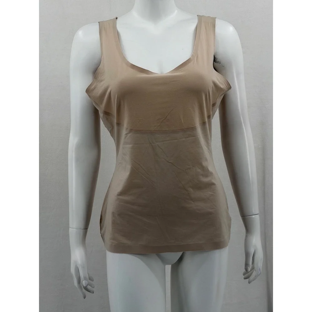 Spanx Top Womens XL Beige Shaping Slimming Thinstincts Tank Lightweight Neutral